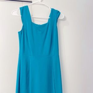 Riona Ponte Knit Dress (teal; size small)
